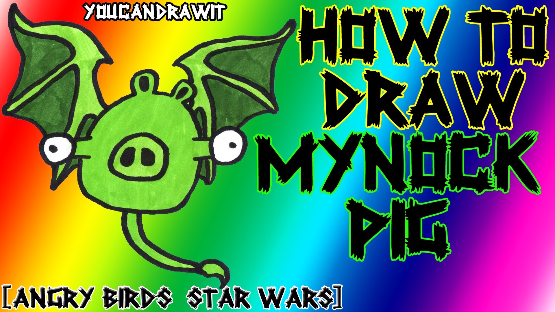 1920x1080 How To Draw Mynock Pig From Angry Birds Star Wars Youcandrawit