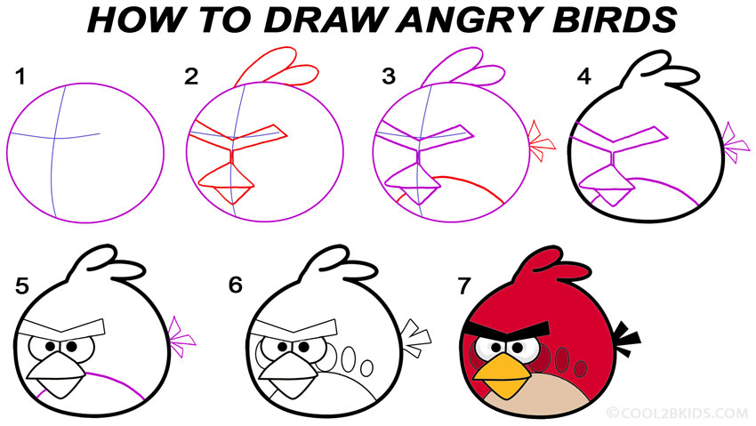 850x479 First Class In Cartooning Draw And Paint The Angry Birds Jacki