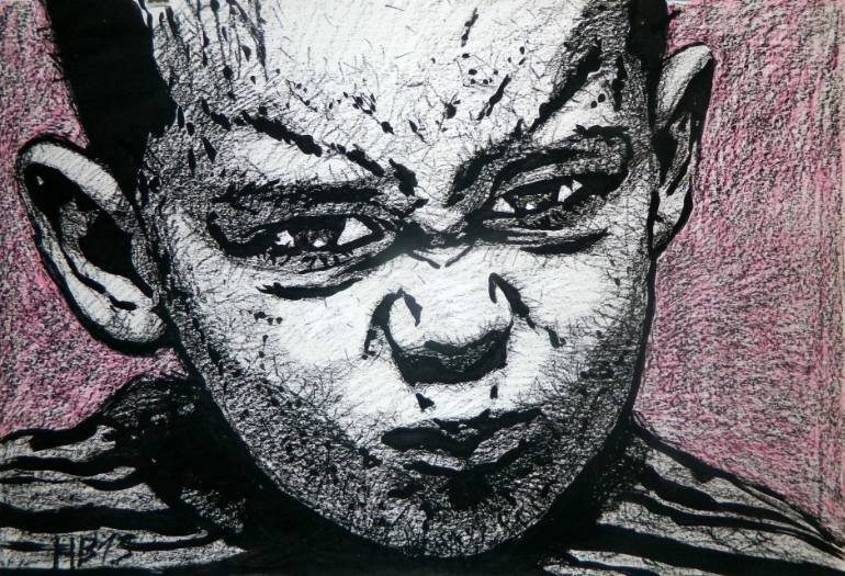 770x525 Saatchi Art Angry Boy Drawing By Nikolay Vasilyev