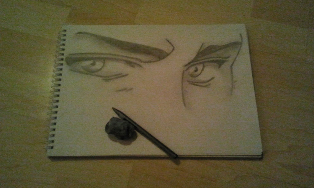 1024x614 Manga Angry Eyes Sketch By Aheruion