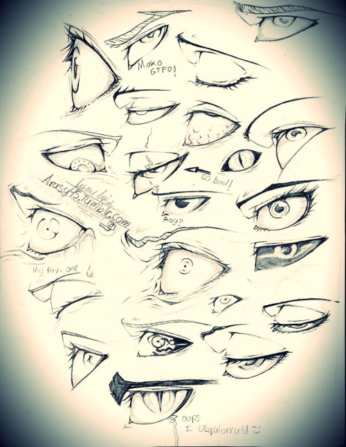 500x646 Bad Anime Eyes Study Tumblr