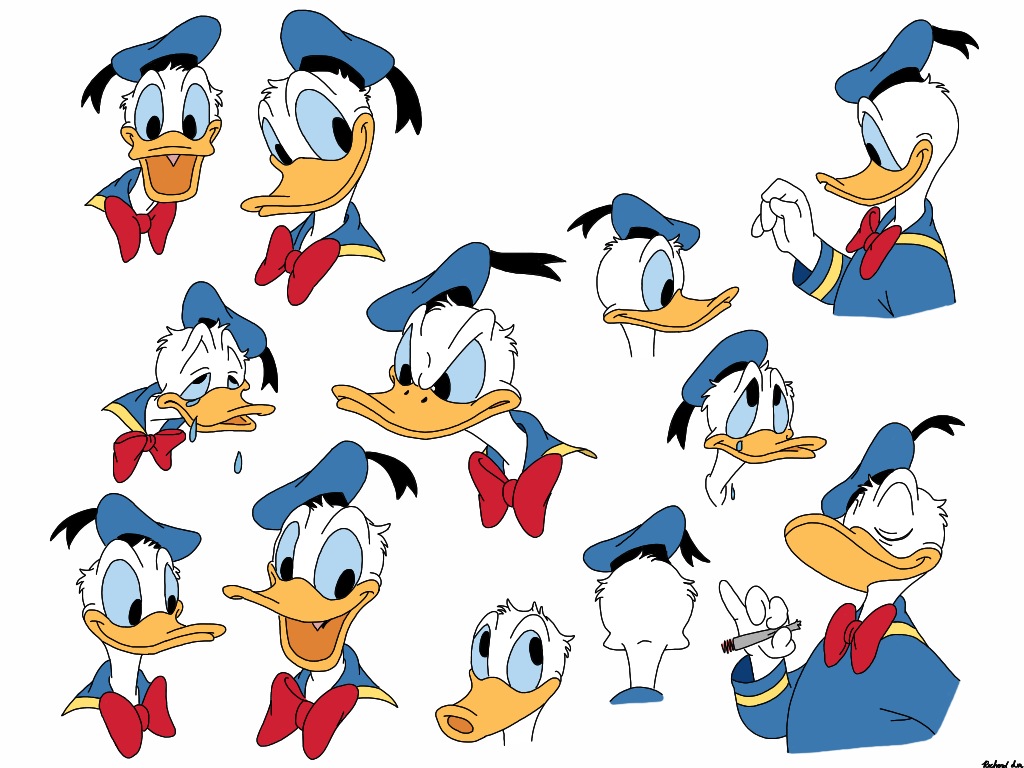 1024x768 Draw Donald Duck By Spartandragon12