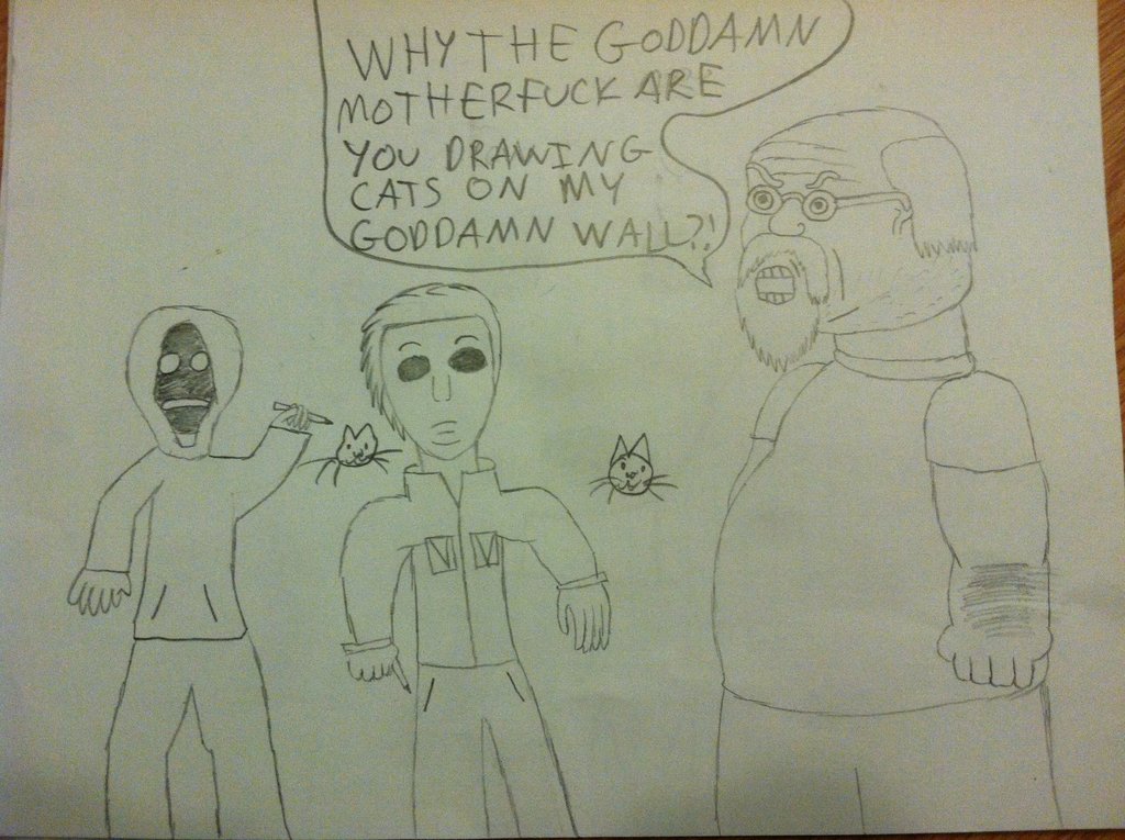 1024x765 Masky And Hoody Meet Angry Grandpa By Thedrapocalypse