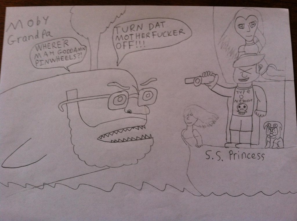 1024x765 Moby Grandpa Angry Grandpa In A Moby Dick Setting By