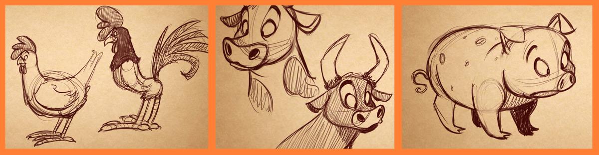 1200x311 How To Draw Cartoon Animals