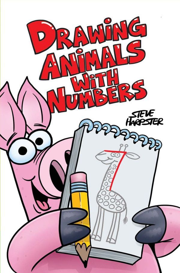 600x907 Drawing Animals With Numbers Book Drawing, Draw And Characters