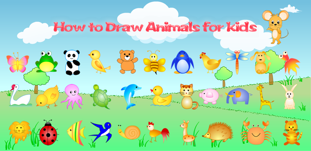 1024x500 How To Draw Animals For Kids Appstore For Android