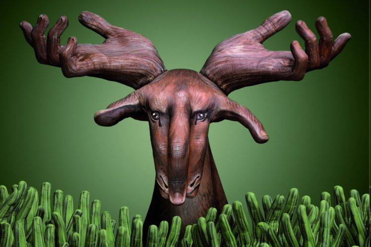 748x499 Animals, Drawing, Hand, Deer Wallpapers Hd Desktop And Mobile