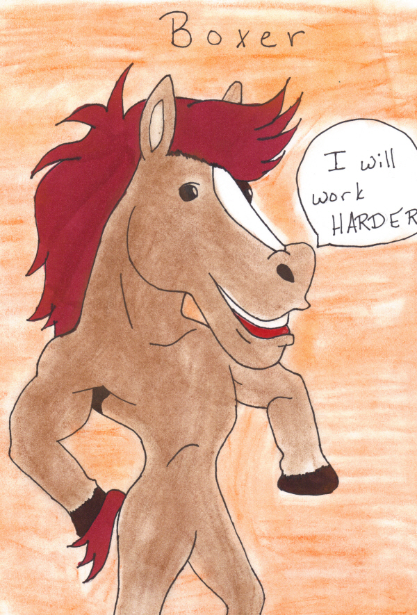 600x885 Boxer Of Animal Farm By Lagomorph Girl