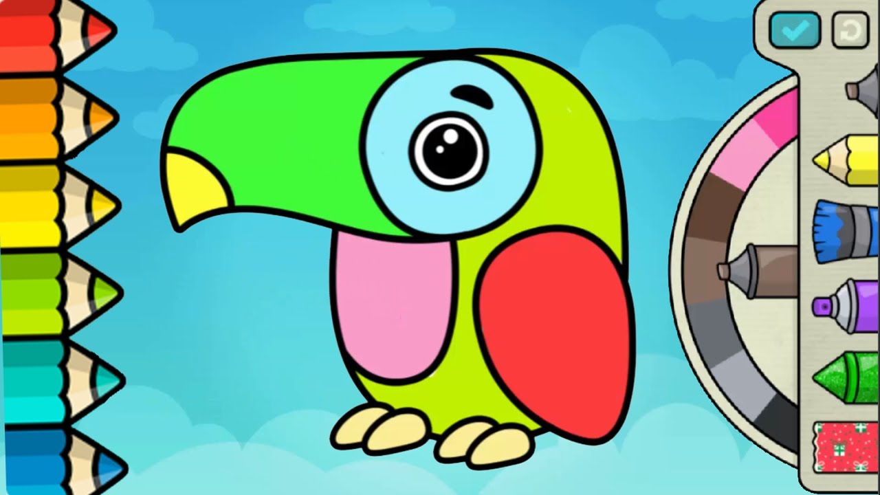 1280x720 Fun Baby Learn Colors With Animals Painting Games