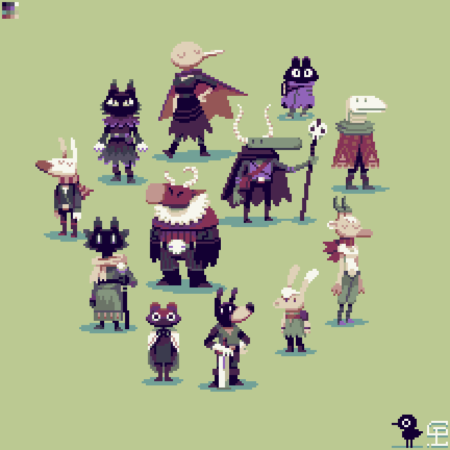648x648 I Decided To Pixel Some Characters From Some Really Cool Doodles