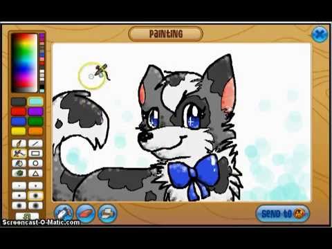 480x360 Animal Jam Drawing My Artic Wolf!