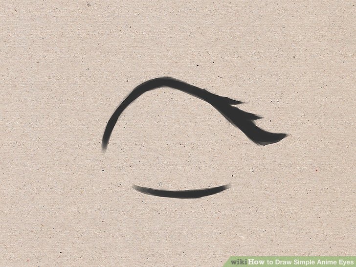 728x546 How To Draw Simple Anime Eyes 5 Steps (With Pictures)