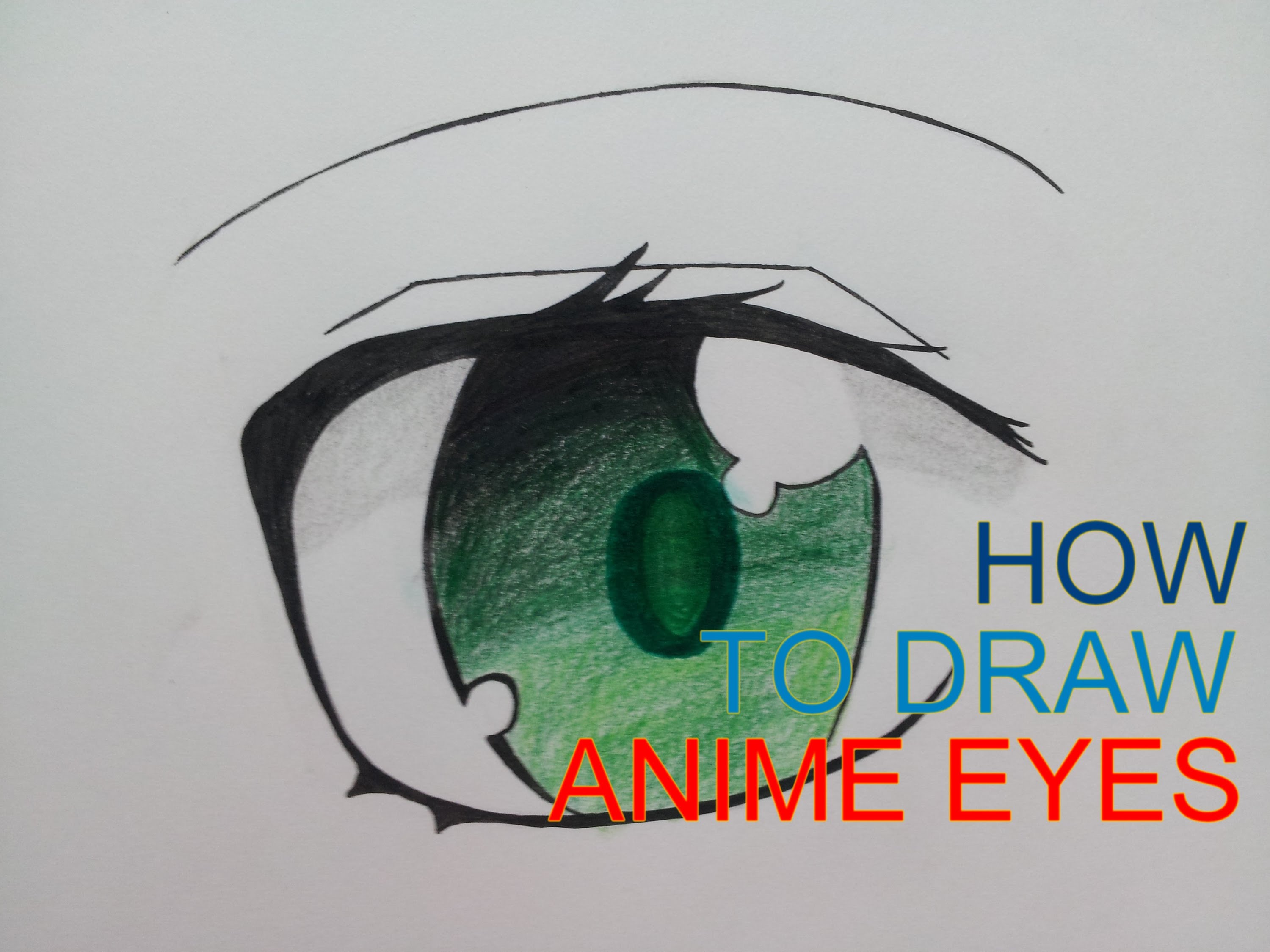 3000x2250 How To Draw Anime Eyes Step By Step