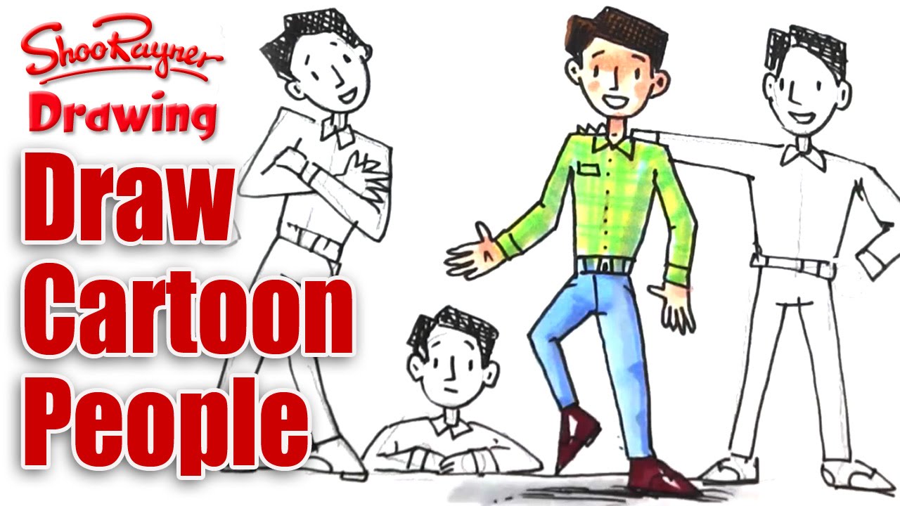 1280x720 How To Draw Cartoon People Part 2
