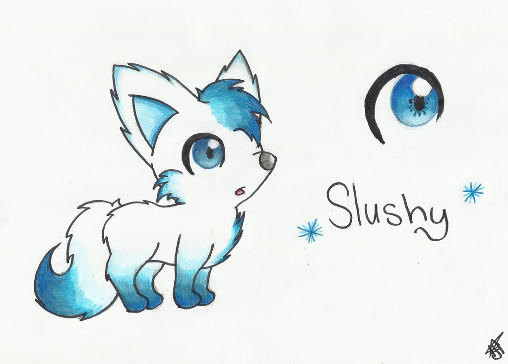1024x735 Slushy The Snow Wolf By Hazelnut Nebula