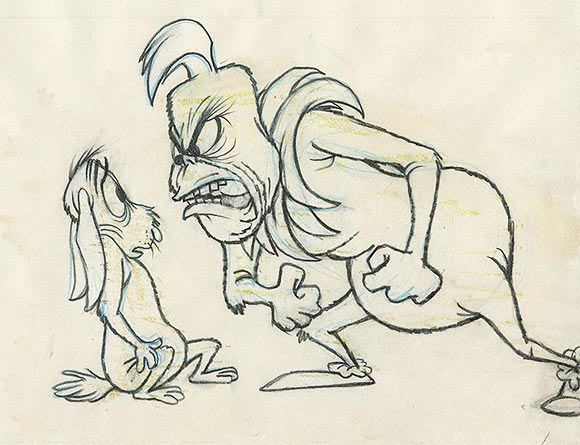 580x445 Animation Drawing. How The Grinch Stole Christmas Classic Model