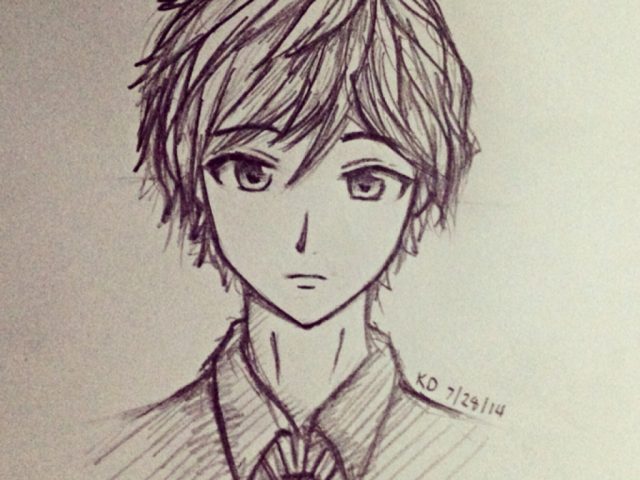 640x480 Drawing Anime Boy How To Draw Anime Boy Sketch 10 Best Images