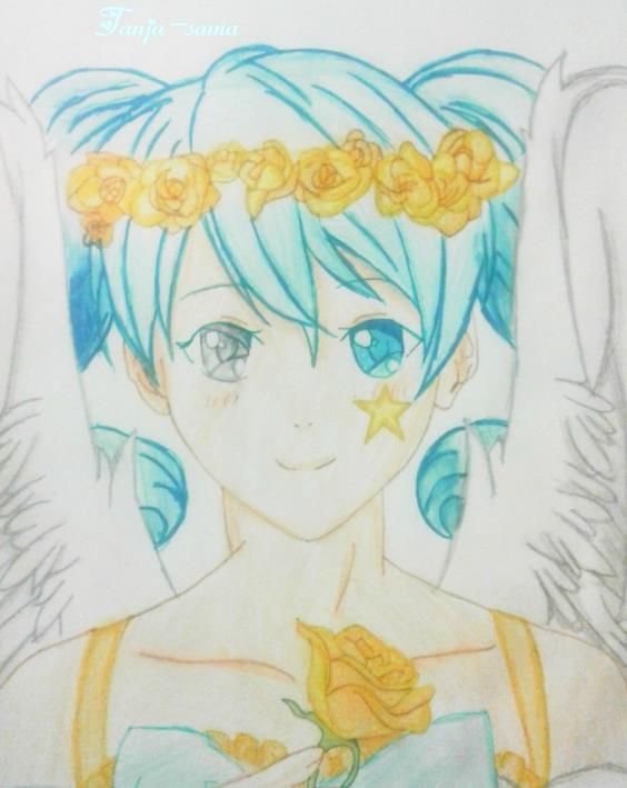 564x709 Anime Angel Drawing By Me~ By Tanja