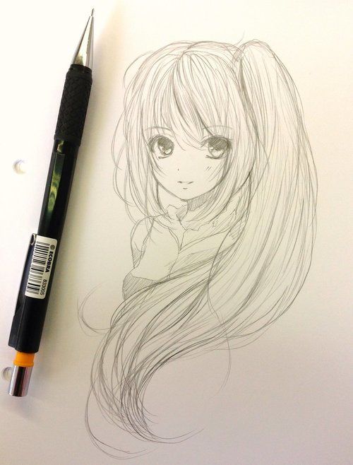500x658 I Love Anime ! Almost Obsessed, I Try To Practice Drawing As Much