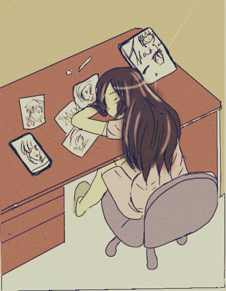 464x597 Anime Girl, Drawing By Miniwa Manga Art