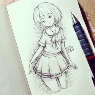 320x320 Pictures Anime Body Pencil Drawing,