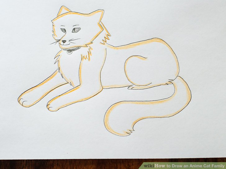 728x546 Cute Anime Cat Drawing Cats Are Soooo Cute. Image Titled Draw