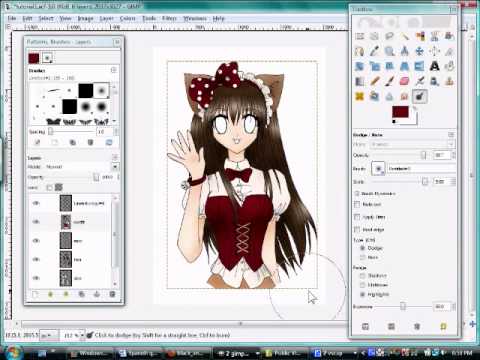 480x360 Coloring Anime Drawings On Gimp