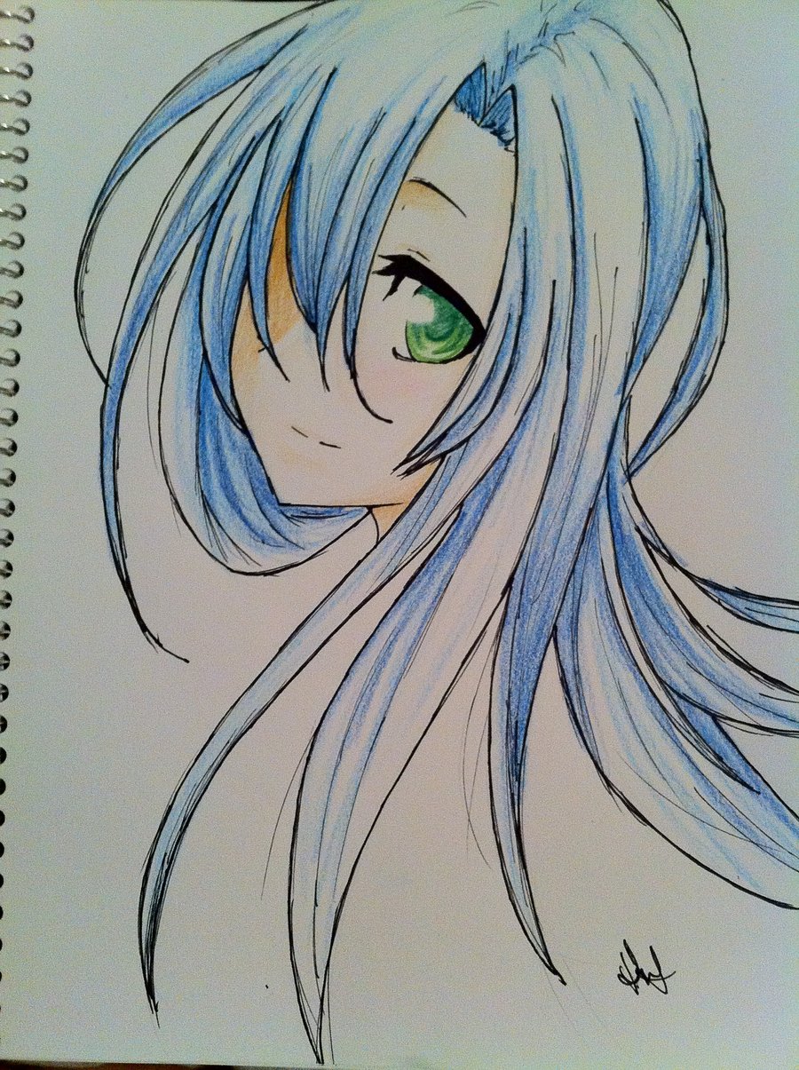 900x1205 Cute Anime Girl. By Hannitee