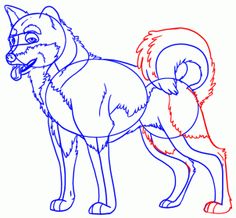 236x218 How To Draw Anime Dogs, Step By Step, Anime Animals, Anime, Draw