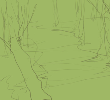 350x319 Full Tutorial Digital Concept Painting Tutorial Top View Environment