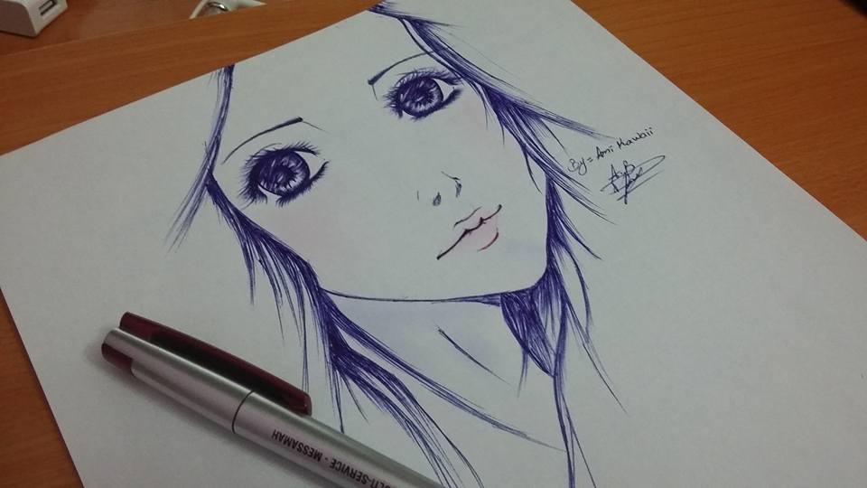 960x540 Anime Face Drawing By Ami1kawaii