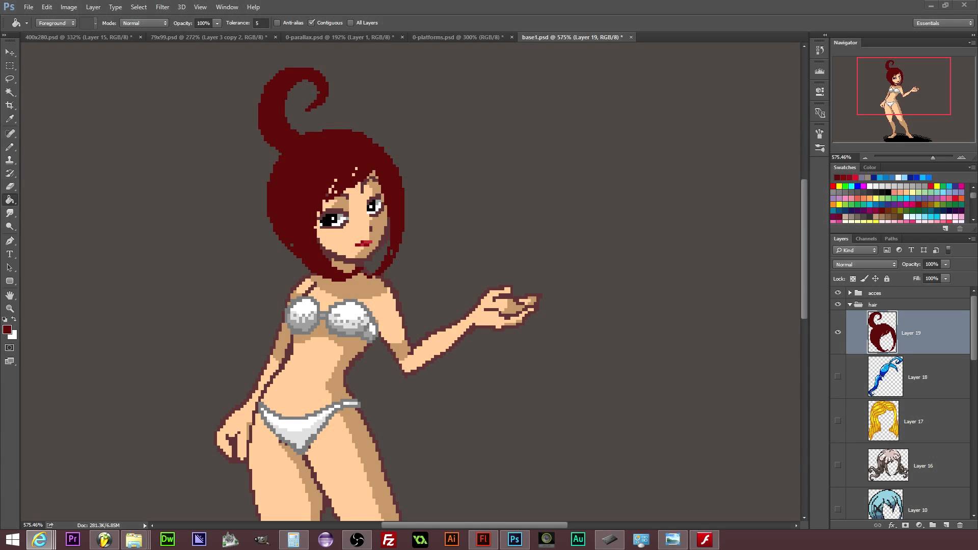 1920x1080 How To Draw Pixel Art Anime Girl Hairstyles