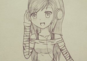 300x210 Pretty Anime Drawing