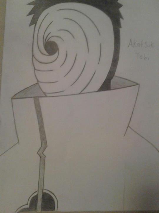 540x720 Pencil Drawing Of Tobi From Naruto By Tyshoru