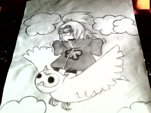 640x480 Weird Deidara Drawing [Naruto] By Palmed Up Faces