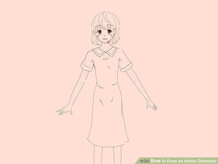728x546 How To Draw An Anime Character (With Pictures)