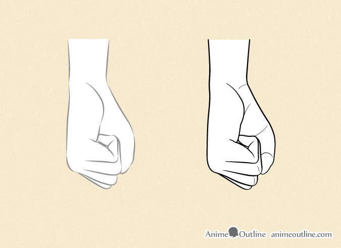 675x491 How To Draw Anime Hands Step By Step Anime Outline