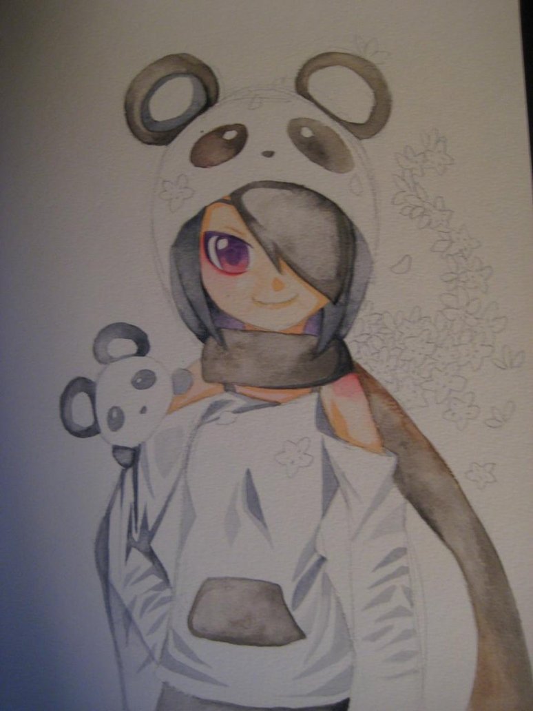 774x1032 My Panda Anime Girl Drawing By Angelbeatshisako050