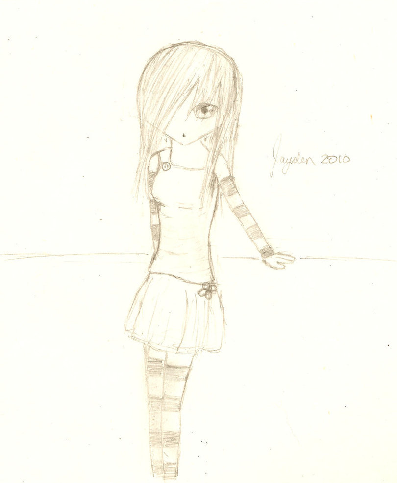 810x986 Anime Girl Full Body By Brightblossom