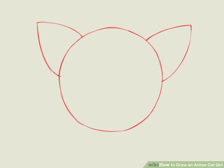 728x546 How To Draw An Anime Cat Girl 9 Steps (With Pictures)