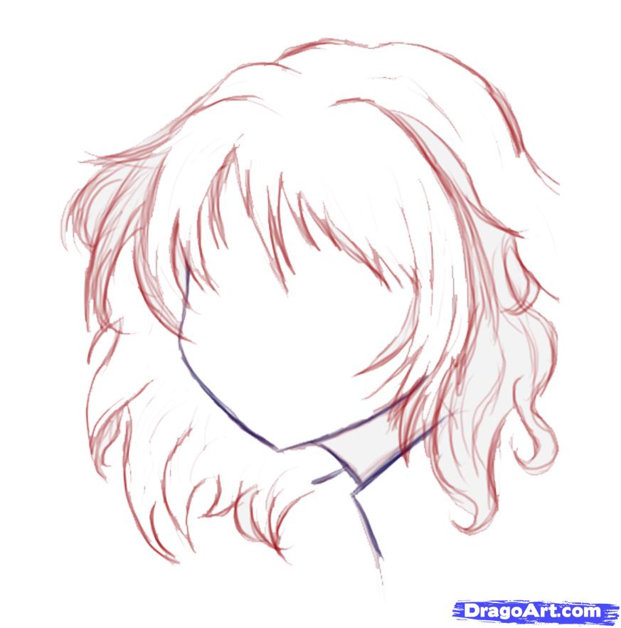 Anime Girl Easy Drawing at GetDrawings | Free download