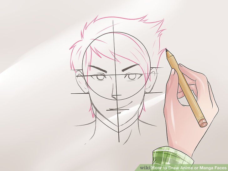 728x546 3 Ways To Draw Anime Or Manga Faces