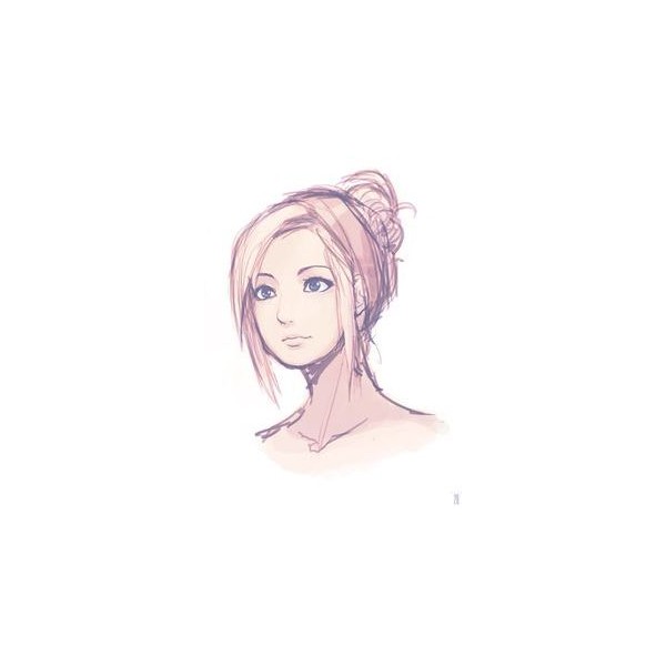 600x600 Anime Girls Liked On Polyvore Featuring Anime And Hair Black