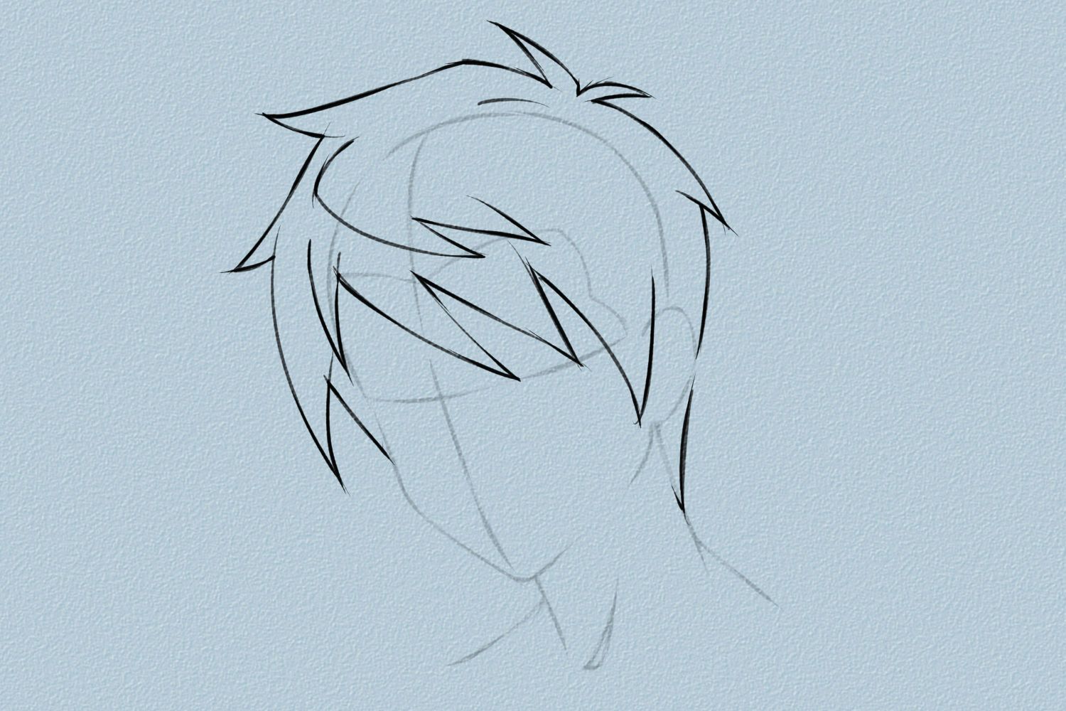 1500x1000 How To Draw Anime Hair Vripmaster