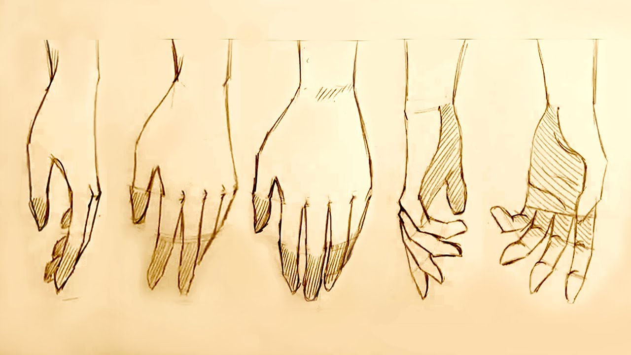1280x720 How To Draw Relaxed Hands, 5 Ways