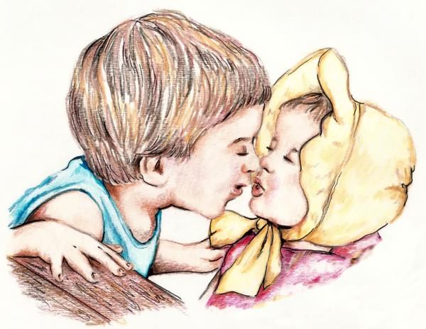 600x464 Hibby Ndas Kotak Anime Love Kiss Drawings