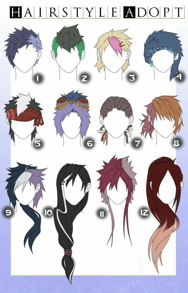 How To Shade Anime Hair Male This tutorial show how to draw some of the ...