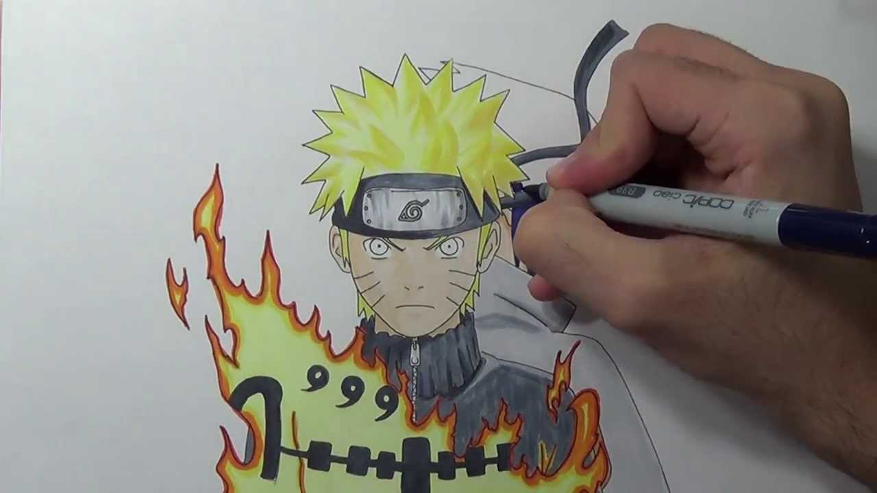 1280x720 Drawing Naruto And Sasuke