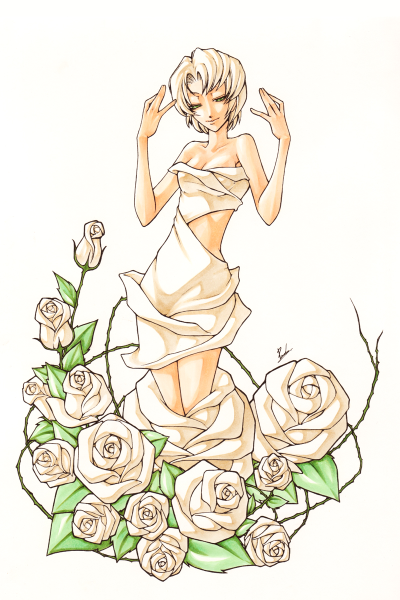 Anime Rose Drawing at GetDrawings | Free download